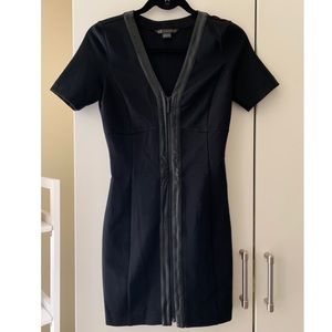 Armani Exchange zip up black dress
